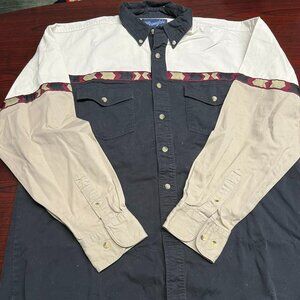 Men's Large Wrangler Button Down